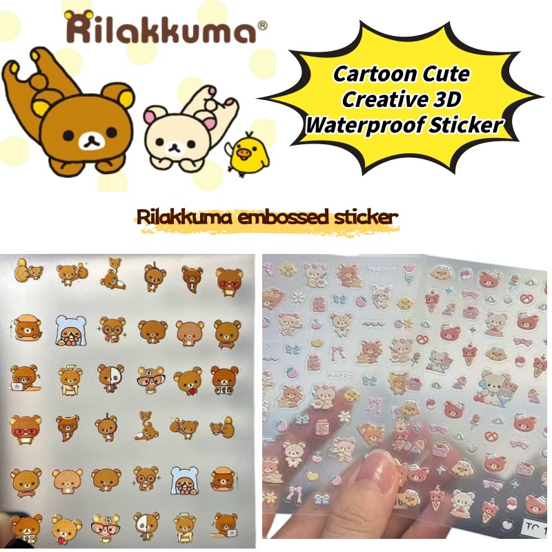 Pegatinas creativas de oso rel - Nail Art Design reseña y precio