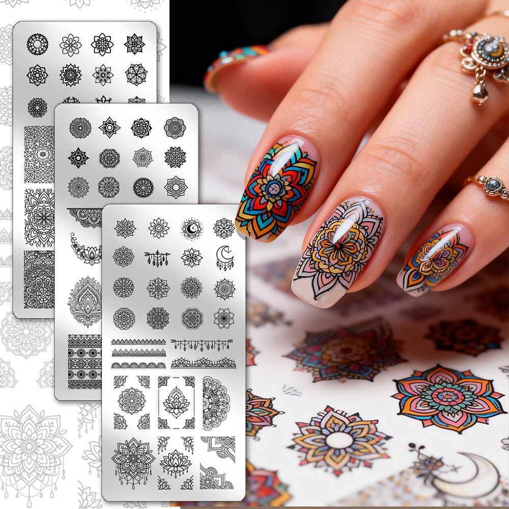 3 unidades de plantillas para  - Nail Stamping Plate reseña y precio