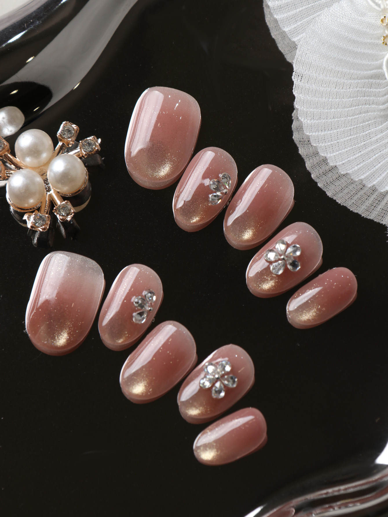 10 Uñas Postizas Cortas con Di - Nail Art Design reseña y precio